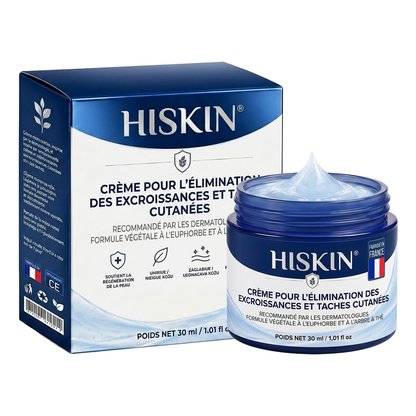 HISKIN® Crème Rénovatrice Ciblée 10-en-1 (Acrochordons & Taches) – Formule Botanique Sans Douleur ni Cicatrice, 7 Jours