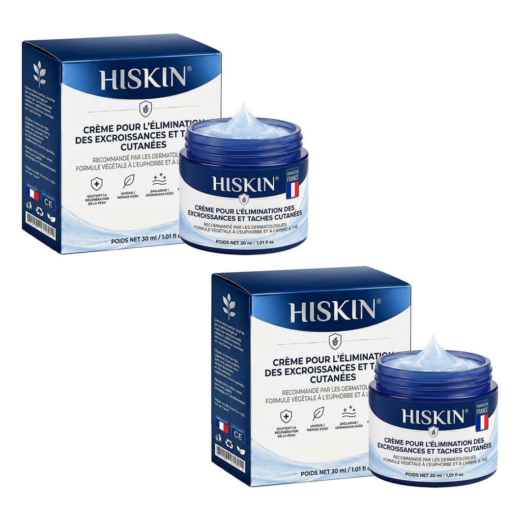 HISKIN® Crème Rénovatrice Ciblée 10-en-1 (Acrochordons & Taches) – Formule Botanique Sans Douleur ni Cicatrice, 7 Jours